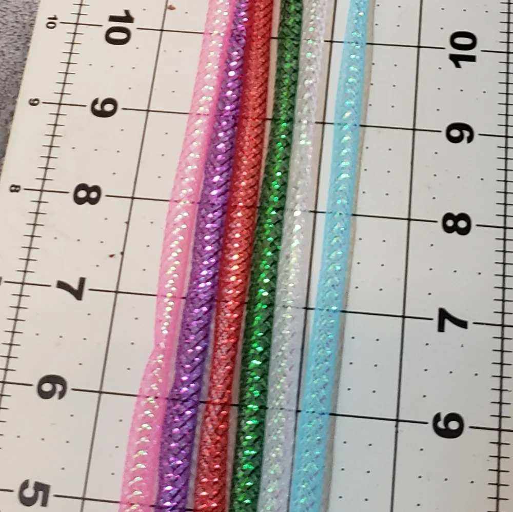 Arts Crafts Decorative Floral Garden Mesh Garland Plastic Red Tubing 36 ft